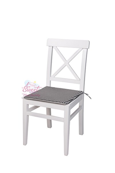 Sweet Home Arin 2 Adet Ahşap Sökülebilir Oturum Beyaz Sandalye