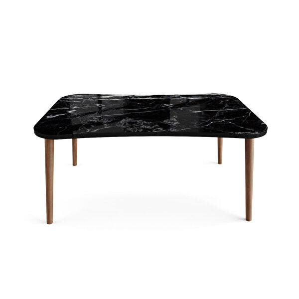 Zuesse Dizayn ESMA Ahşap Ayaklı Orta Sehpa ve Zigon Sehpa 4 Adet