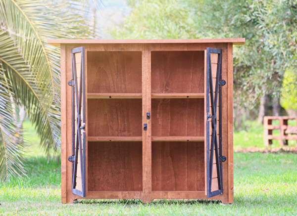 Mandu Ahşap Bahçe Depolama Dolabı