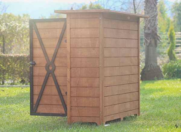Mandu Ahşap Bahçe Depolama Dolabı