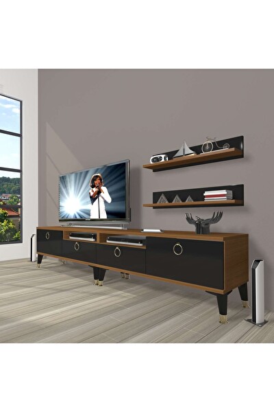 Decoraktiv
										Decoraktiv EKO 220R MDF Gold Ceviz - Siyah TV Sehpası