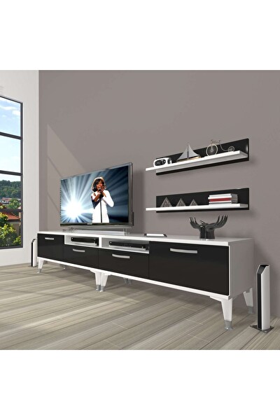 Decoraktiv
										Decoraktiv EKO 220R SLM Silver Beyaz - Siyah TV Sehpası