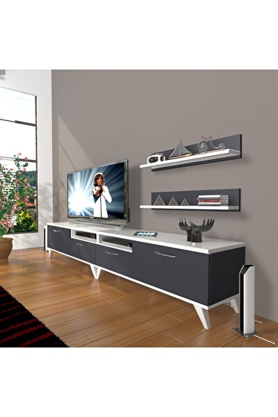 Decoraktiv
										Decoraktiv EKO 220R MDF Retro Beyaz - Antrasit TV Sehpası