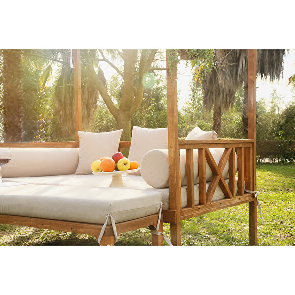 Mandu Exclusive Ahşap Bahçe Yatağı