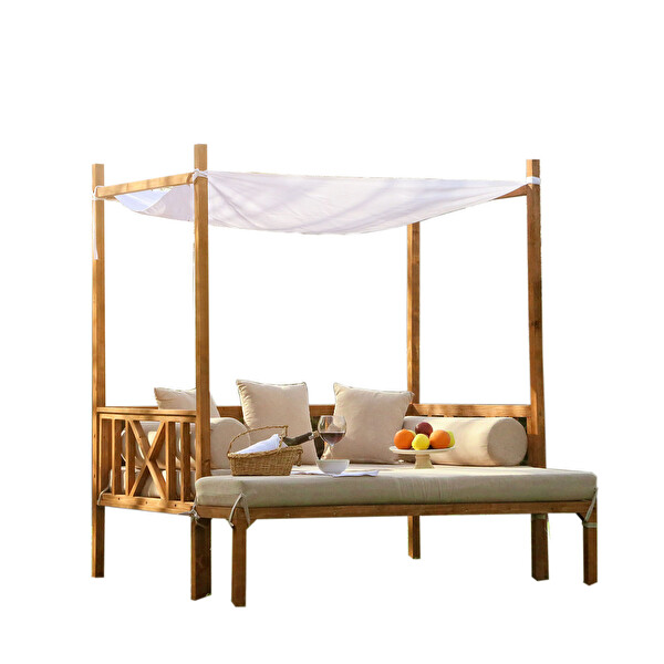 Mandu Exclusive Ahşap Bahçe Yatağı