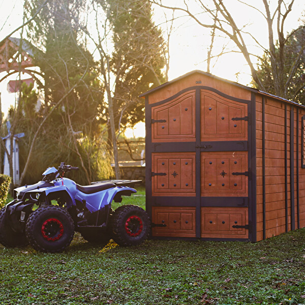 Mandu Ahşap Motosiklet ve ATV Garajı (Takım Odası)