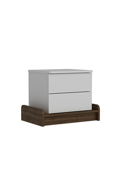 BMdekor Komodin Meksika Beyaz Ceviz