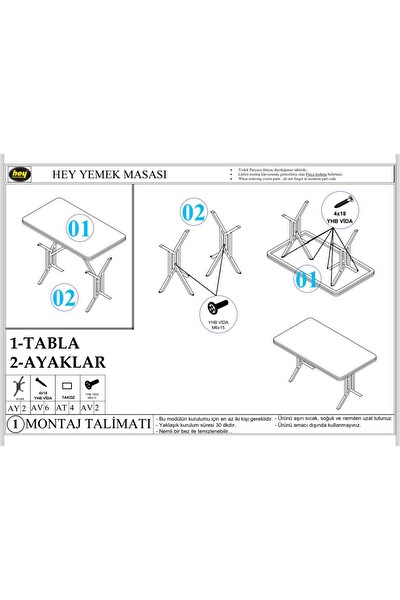 Hey Modüler Mobilya Sultan Kavisli Köşe Metal Siyah Ayak 120x80 CM Beyaz Siyah Mutfak Masası