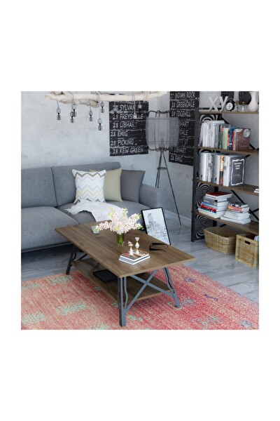 Orta Sehpa Tetra Ceviz Siyah