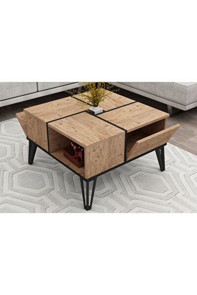 BMdekor Orta Sehpa Nova Atlantikçam Siyah