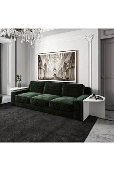 BMdekor Orta Sehpa Aksu Beyaz 2'li