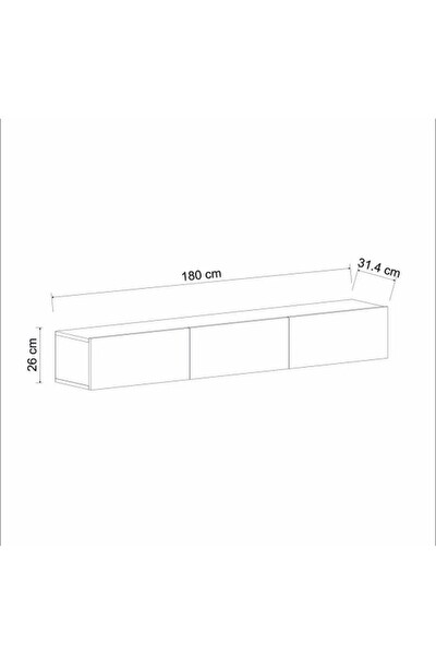 BMdekor TV Sehpası Tunus Ceviz 180 CM