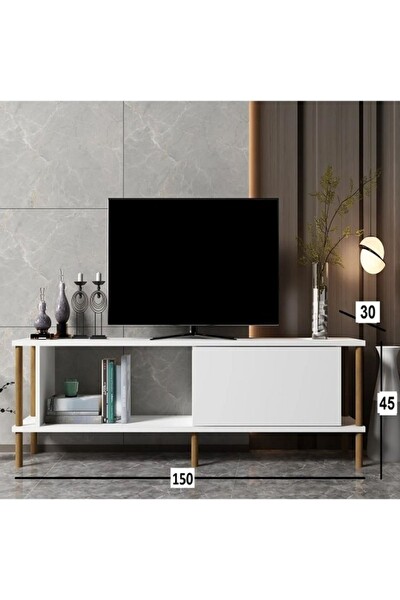 BMdekor TV Sehpası Rosso Beyaz 150 CM