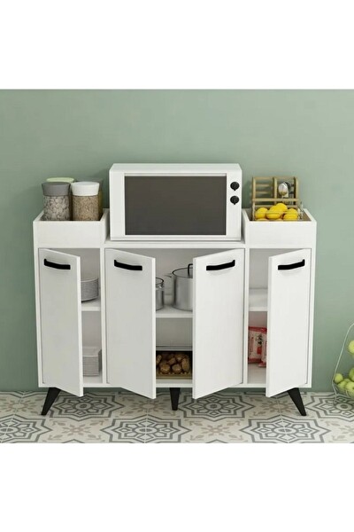 BMdekor Çok Amaçlı Dolap Yaser Beyaz