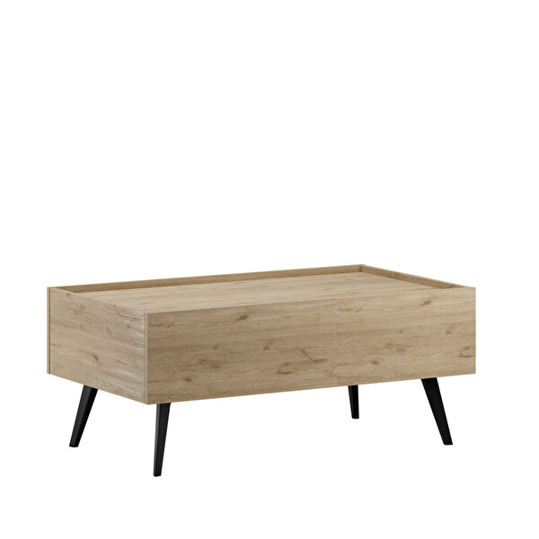 Adore Mobilya Luna Dikdörtgen Orta Sehpa-Florida Meşe 103x44x60 CM