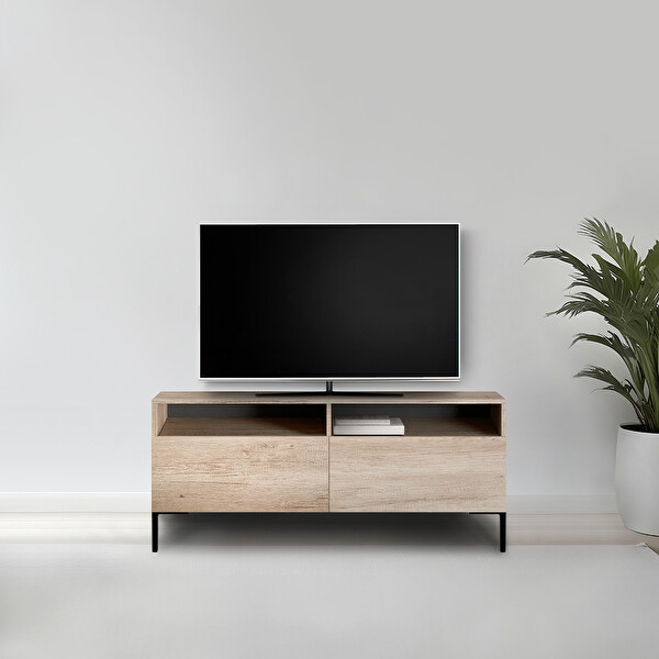 Adore Mobilya Roma Kapaklı Tv Ünitesi-Açık Ceviz 120x53x43 CM