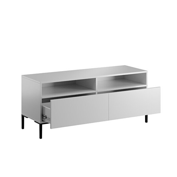 Adore Mobilya Roma Çekmeceli Tv Ünitesi-Mat Lake Beyaz 120x53x43 CM