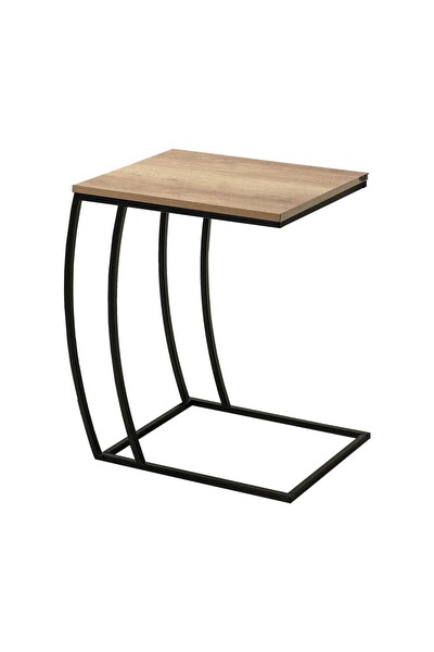 Adore Mobilya Profile C Sehpa - Açık Ceviz (Tori) 50x62x35 CM