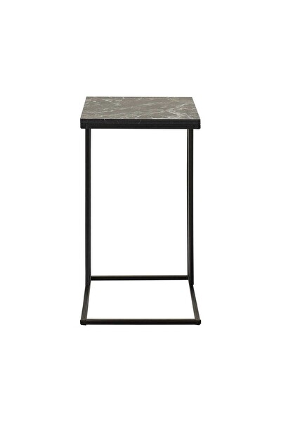 Adore Mobilya Profile C Sehpa - Mermer Desenli 50x62x35 CM