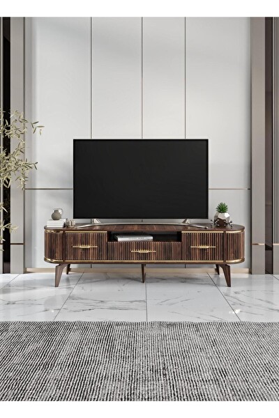 Venüs Perast 180 CM Oval TV Ünitesi Ceviz