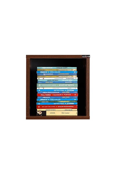 Adore Mobilya Rainbow RAF-033-CC-1 Genç Odası Duvar Rafı Ceviz