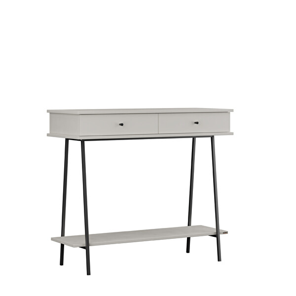 Adore Mobilya Elite İki Çekmeceli Dresuar Vizon-Siyah 100x89x41 CM