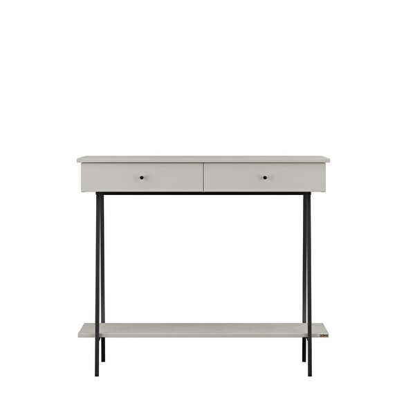 Adore Mobilya Elite İki Çekmeceli Dresuar Vizon-Siyah 100x89x41 CM