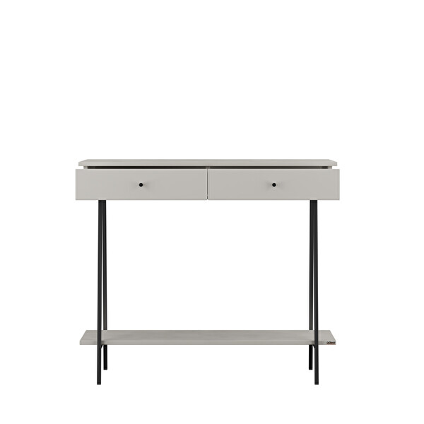 Adore Mobilya Elite İki Çekmeceli Dresuar Vizon-Siyah 100x89x41 CM