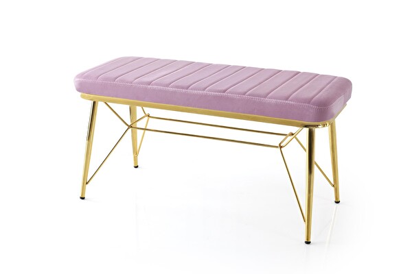Sweet Home Ahtapot Sırtsız Bench Puf 40x95 CM Gold