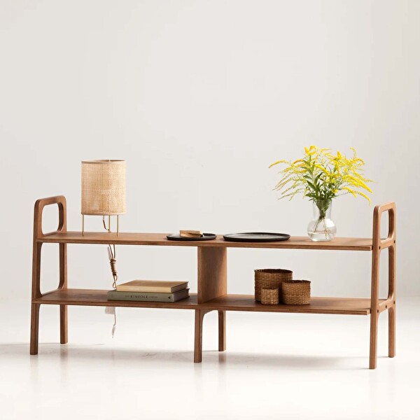 Woodesk Altura Masif Ahşap Konsol ve Raf Sistemi 140x65 CM CPT4682-140