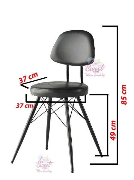Sweet Home Mini 60x100 Milano MDF Ortadan Açılır Masa - 4 Adet Ece Sandalye ve 1 Adet Sırtsız Mini Bench