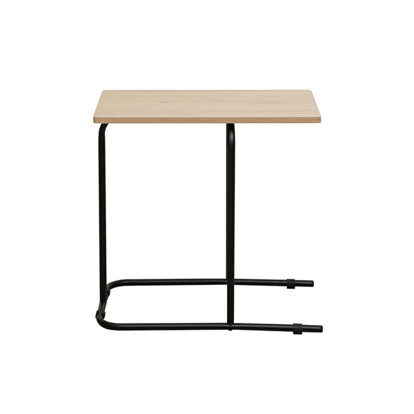 Adore Mobilya Stix Çok Amaçlı Sehpa - Ceviz Siyah 50x30x50 CM