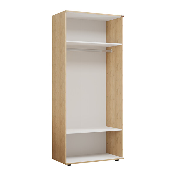 Adore Mobilya Trendline 2 Kapaklı Gardırop - Florida Meşe 80x187x47 CM