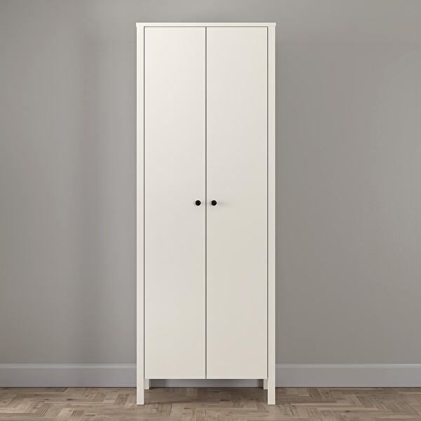 Wood'n Love Venezia 2 Kapaklı Ahşap Ayaklı Gardırop Askılıklı - Minifiks - Aytaşı