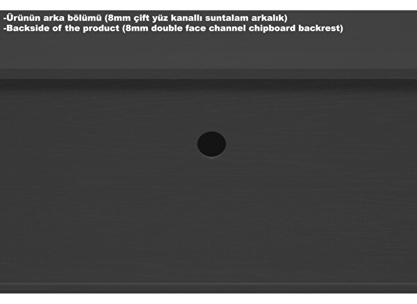 Wood'n Love Nova Zebra Kapak 180 Cm 2 Kapak 2 Çekmeceli Premium Tv Ünitesi - Minifiks - Wood Siyah Atlantik Çam