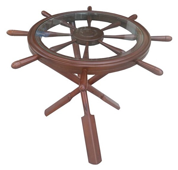 Bengi Ticaret 17618 Dümen Model Kayın Çapraz X Ayak Parlak Ceviz Lake Kutu Sevk El Yapımı Orta Sehpa