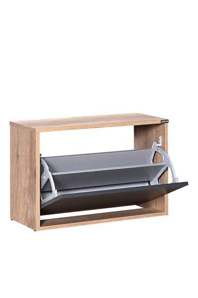 Adore Mobilya New Step Oturaklı Ayakkabılık Tori-Antrasit