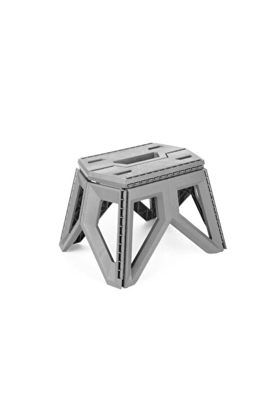 Mithra Life Çok Amaçlı Katlanabilir Küçük Boy Gri Basamak Tabure MIT1169