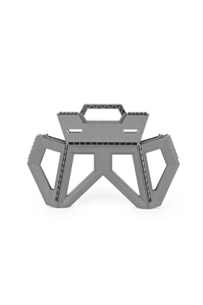 Mithra Life Çok Amaçlı Katlanabilir Küçük Boy Gri Basamak Tabure MIT1169