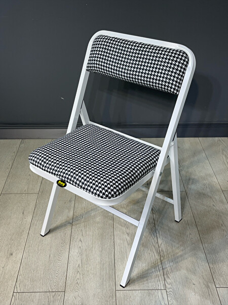 Hey Modüler Mobilya Katlanır Sandalye Kazayağı Beyaz