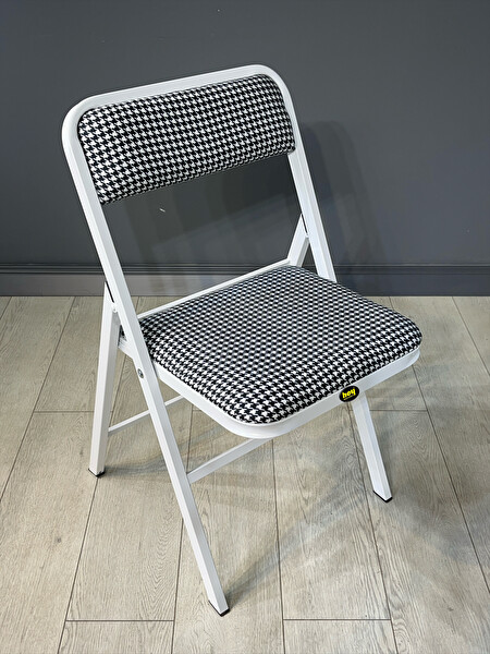 Hey Modüler Mobilya Katlanır Sandalye Kazayağı Beyaz