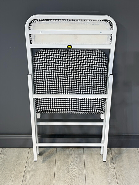 Hey Modüler Mobilya Katlanır Sandalye Kazayağı Beyaz