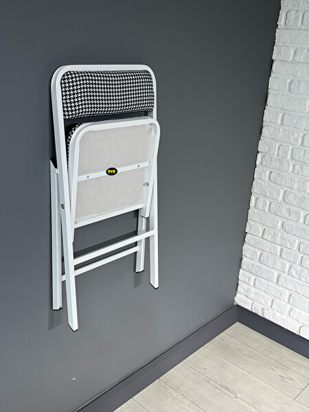 Hey Modüler Mobilya Katlanır Sandalye Kazayağı Beyaz