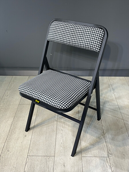 Hey Modüler Mobilya Katlanır Sandalye Kazayağı Siyah