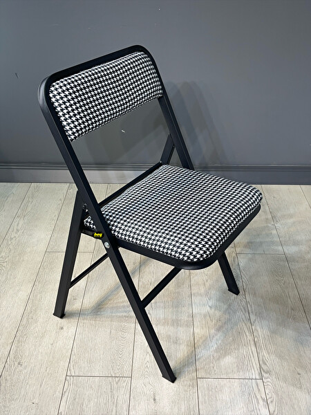 Hey Modüler Mobilya Katlanır Sandalye Kazayağı Siyah