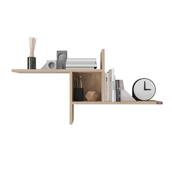 Adore Mobilya Dekoratif Duvar Rafı Florida Meşe 100x50x18 CM