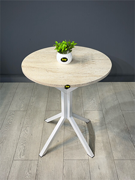 Hey Modüler Mobilya İkra 60 CM Yuvarlak Balkon ve Yemek Masası