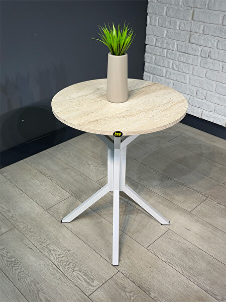 Hey Modüler Mobilya İkra 60 CM Yuvarlak Balkon ve Yemek Masası
