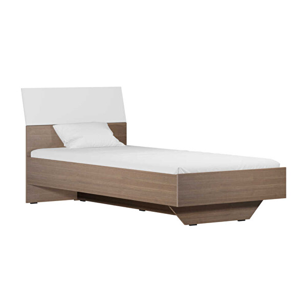 Adore Mobilya Prestij Tek Kişilik Karyola Noce - Beyaz 95×195×90 CM