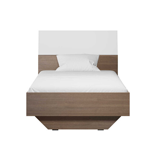 Adore Mobilya Prestij Tek Kişilik Karyola Noce - Beyaz 95×195×90 CM